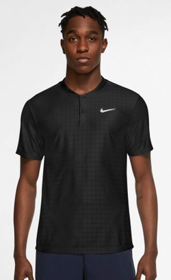 Мужское теннисное поло Nike Court Dri-Fit Advantage Polo - black/black/white