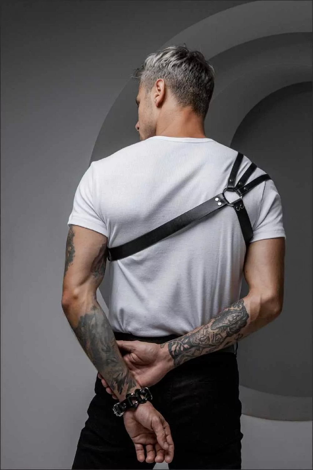 Портупея мужская Yanus Style кожа черный M/L