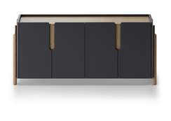 Комод Basic 4 двери ширина 180 см (черный)