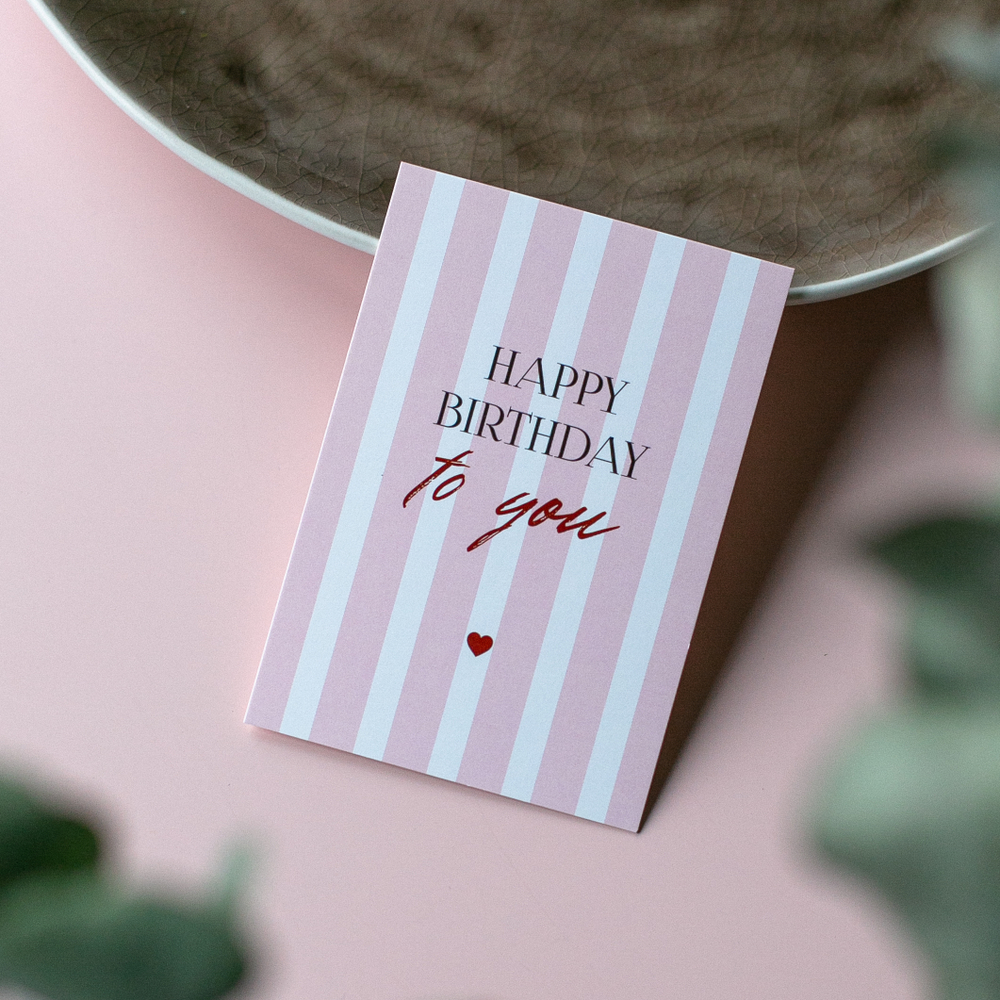 А-1264 карточка (7х10 см) Happy birthday to you (стоимость за упаковку из 10 шт.)