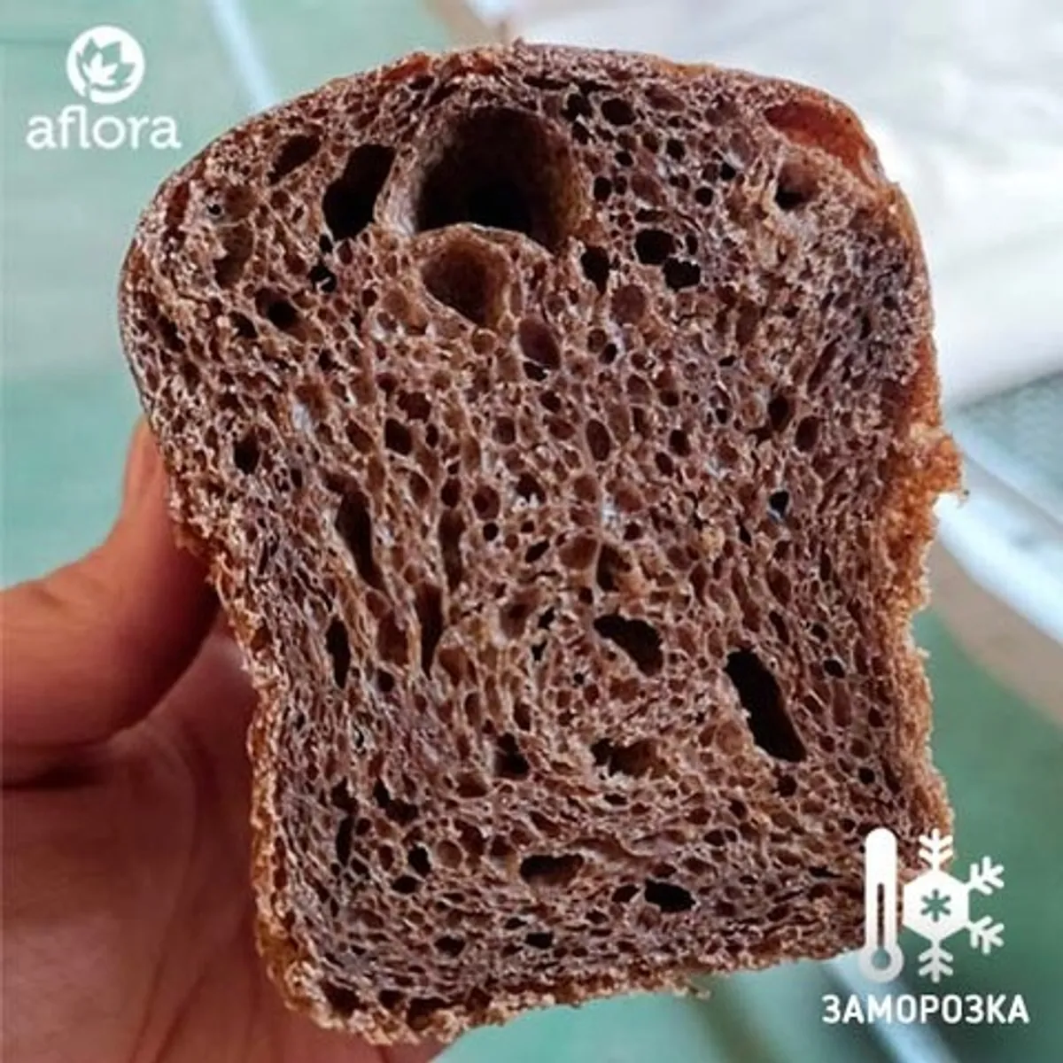 Фотография Хлеб Бородинский бездрожжевой после разморозки купить в магазине Афлора