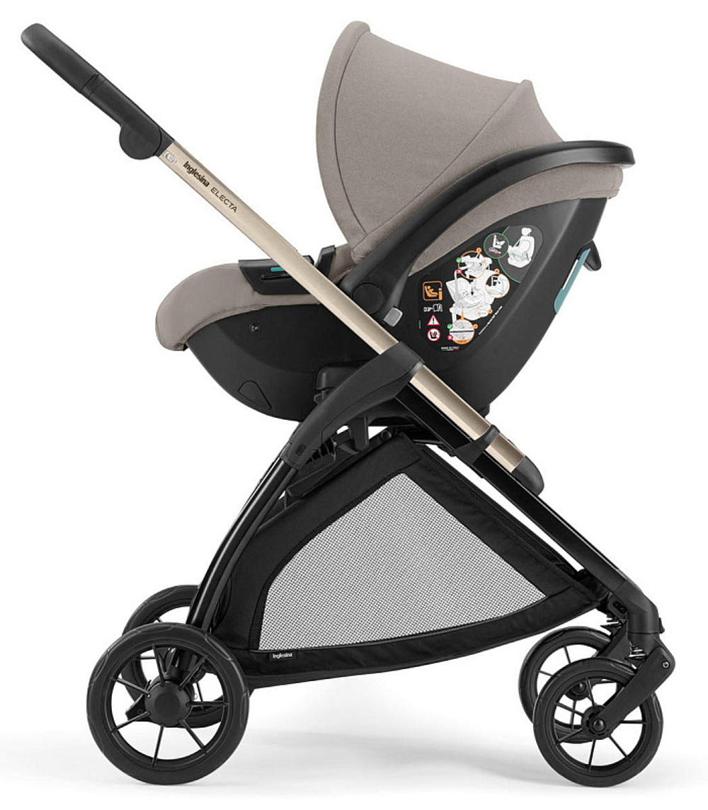Коляска 3 в 1 Inglesina Electa System Quattro DRW 2025 с подставкой под люльку Battery Beige