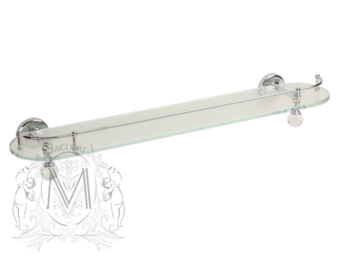 Полка с галереей 60см. Migliore Amerida ML.AMR-60.420.CR хром Swarowski