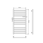 Полотенцесушитель водяной Comfysan Pioli-K W-10 100/50, хром, шт