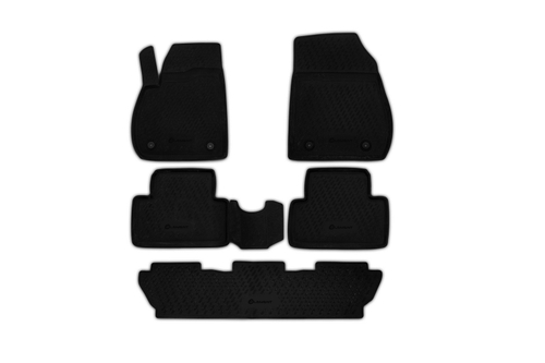 Коврики в салон OPEL Zafira, 2012- 7 мест 5 шт. (полиуретан)  AFMOPL00027