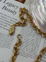 Пояс сотуар с подвесками матовое золото Скиап.