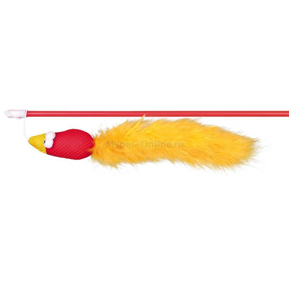Игрушка для кошек Trixie Playing Rod with Bird, размер 50 см