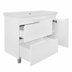 Тумба с раковиной Loranto KANTRI CS00097259 100/2Н раковина Фостер 100, белый глянец