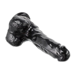 Черный реалистичный фаллоимитатор 18см Devi DT-2007