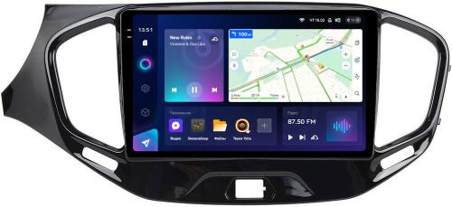 Магнитола для Lada Vesta 2020-2022, Vesta Cross (ШГУ EnjoY) - Teyes CC3-2K QLed Android 10, Быстрая, SIM-слот, CarPlay