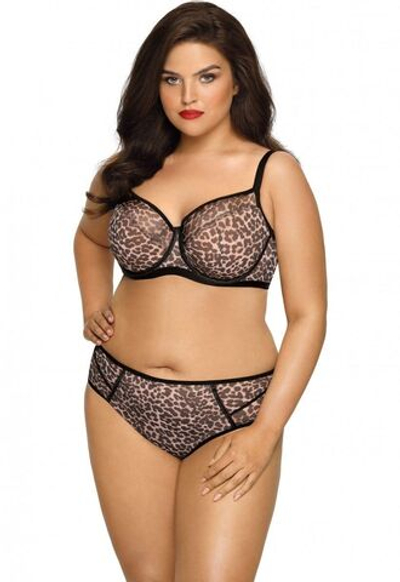 Бюстгальтер Stella хищной расцветки с плотными чашками (Размер: 65I) (Цвет: леопард)
