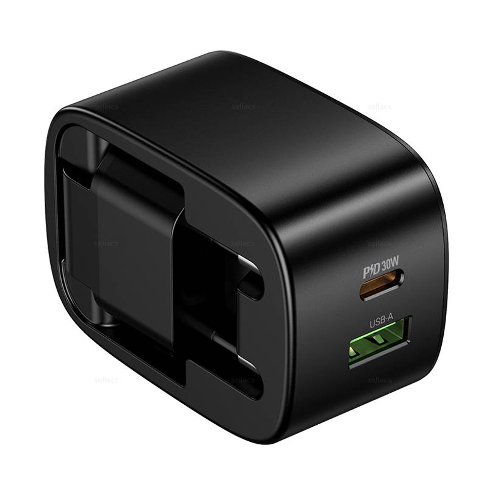 Складное зарядное устройство Hoco CS102A PD30W+QC3.0 (black)