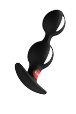 Черный анальный стимулятор B Balls Duo - 13 см. (Цвет: черный)
