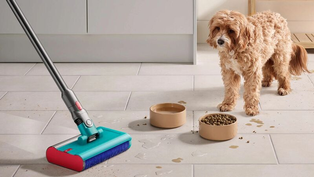Моющий пылесос Dyson V15S Detect Submarine SV47, жёлтый/никель (Yellow/Nickel)