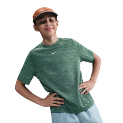 Детская теннисная футболка Nike Boys Multi Dri-FIT Short-Sleeve - fir/clay green/white