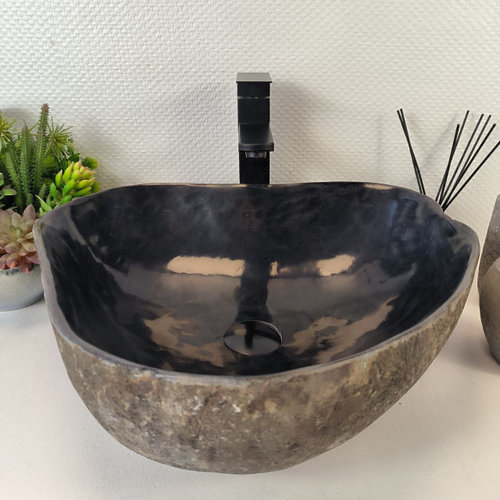 Раковина из речного камня RS-65366 48*42*15 0861