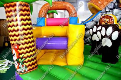 Надувной батут "В гостях у зебры"