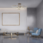 5283/99CL LEDIO LN26 270 золотой, коричневый Люстра потолочная LED 156W 3000-6000K с пультом ДУ 220V URSULA