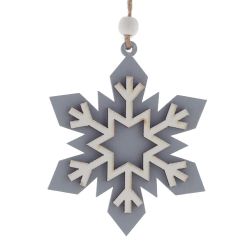 GAEM Украшение новогоднее "Снежинка", L8 W1 H10,5 см, 3в.