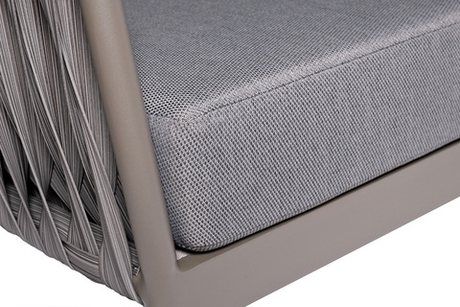 Диван двухместный уличный 75x190x81см Garda Decor Муза серый