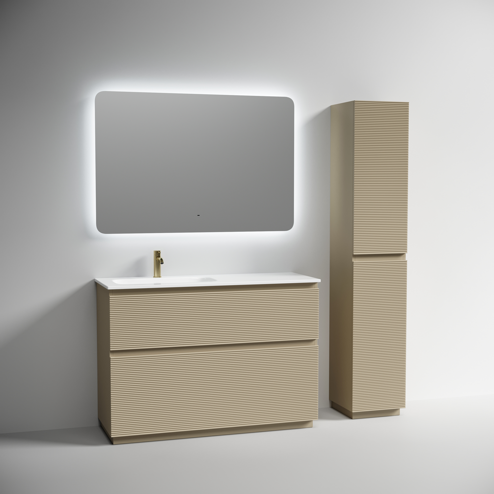 Тумба напольная Sancos Folk Floor левая 1190х445х850, c двумя ящиками оснащенными доводчиками, Капучино, арт.FL120FLCP