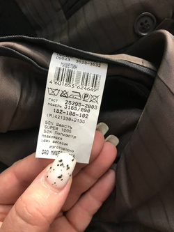 Пиджак Mishelin в полоску, маркировка 182-108-102 визуально на 54 размер