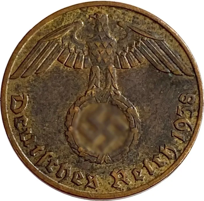 1 рейхспфенниг 1938 Германия (Третий рейх) "J"