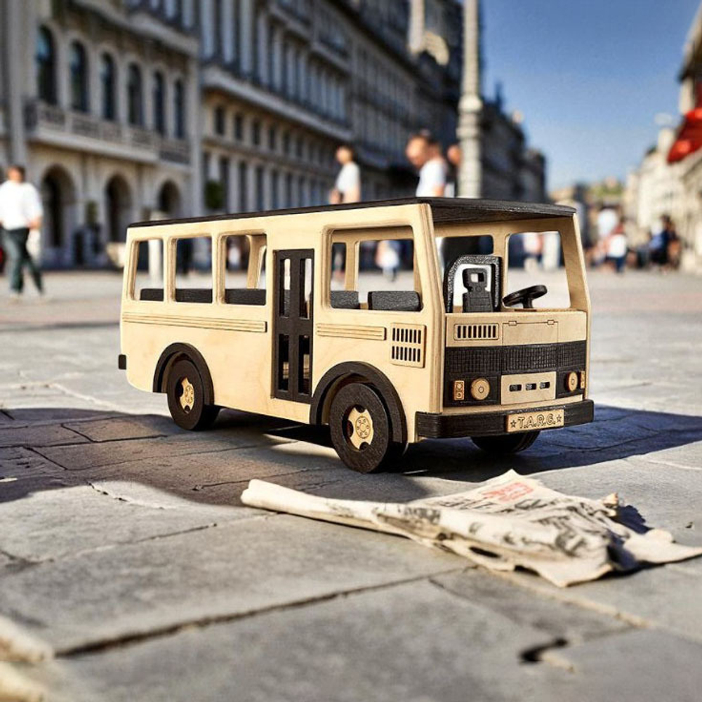 Деревянный конструктор Микроавтобус MINIBUS (TARG)