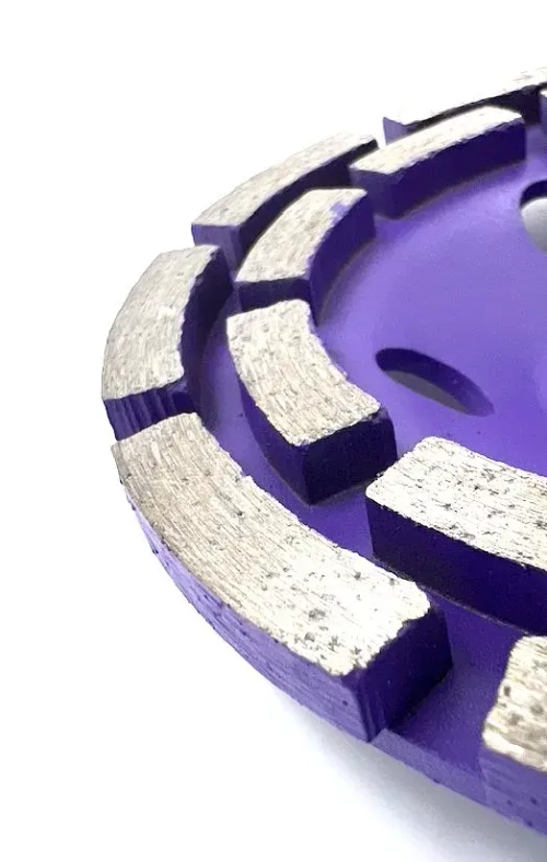 Чашка алмазная зачистная двухрядная 125 мм по бетону TORGWIN круг шлифовальный