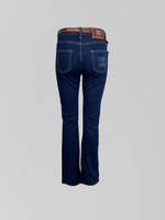 Джинсы 27 клеш с нашивкой сзади и ремнем в комплекте