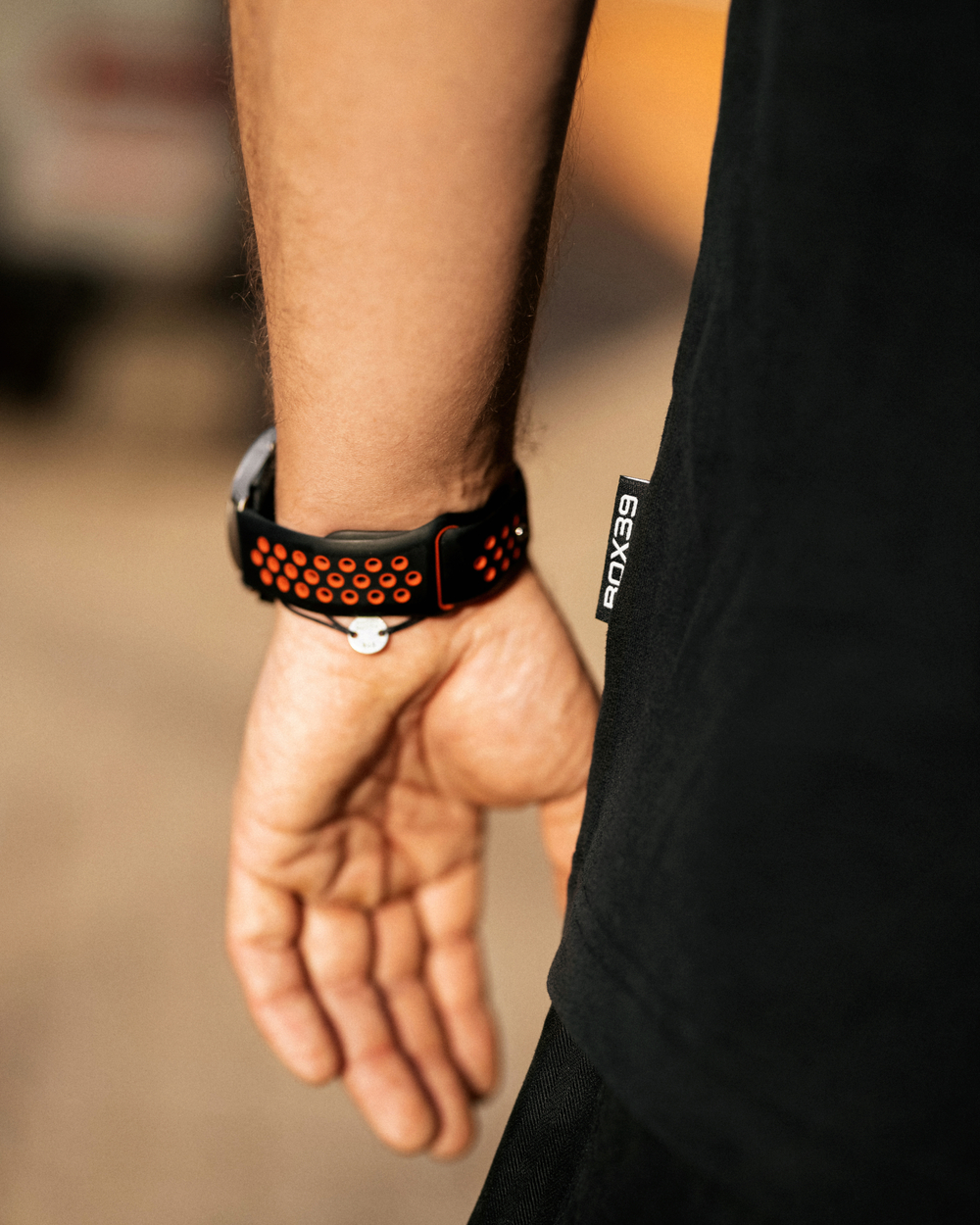 Футболка свободного кроя, черный, размер S