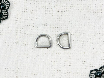 Полукольцо металлическое, р. 1,6х1,8 см, никель