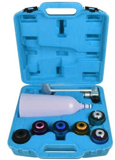 Воронка для заливки масла в двигатель а/м с адаптерами, 8пр., в кейсе RockForce##Rock FORCE RF-908G2B