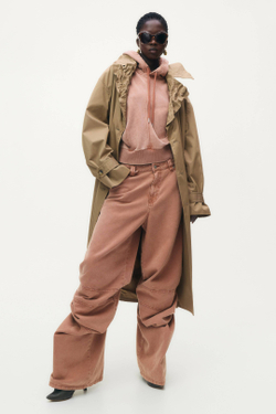 H&M - Glenn Martens Толстовка с капюшоном, розовый