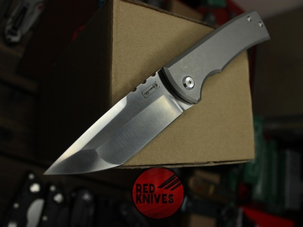 Нож TANTO CHAVES KNIVES 229 REDENCION KICKSTOP FLIPPER KNIFE TITANIUM CHISEL RK/Н3