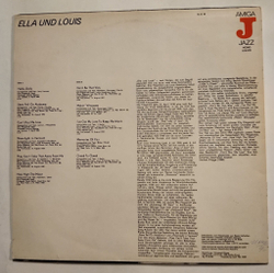 Винтажная виниловая пластинка LP Ella Fitzgerald Und Louis Armstrong (ГДР 1980)