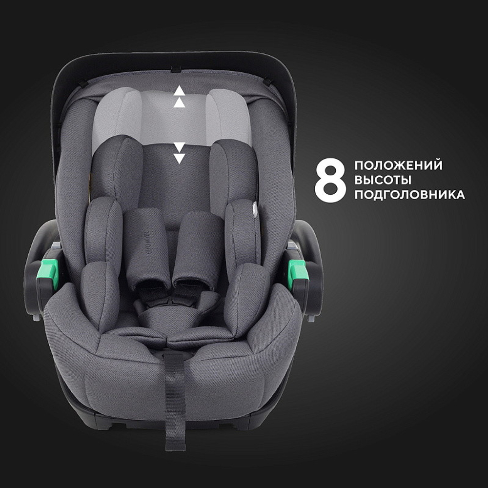 Детская коляска Rant Flex Therm Soft 3 в 1 с автокреслом Evomax Grey Midnight Black