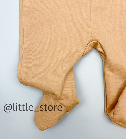 Комбинезон "Таксы" из футера с начесом, итальянский песок