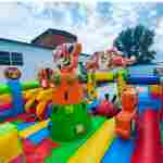 Коммерческий надувной батут «Тигриная страна 3», 10*6*5,5 м