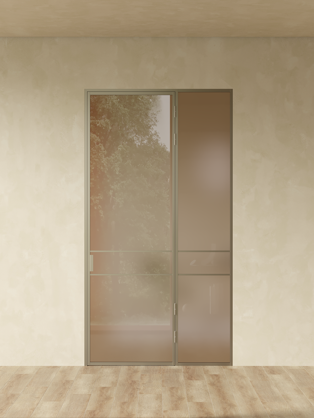 Распашная алюминиевая перегородка Minoli 9