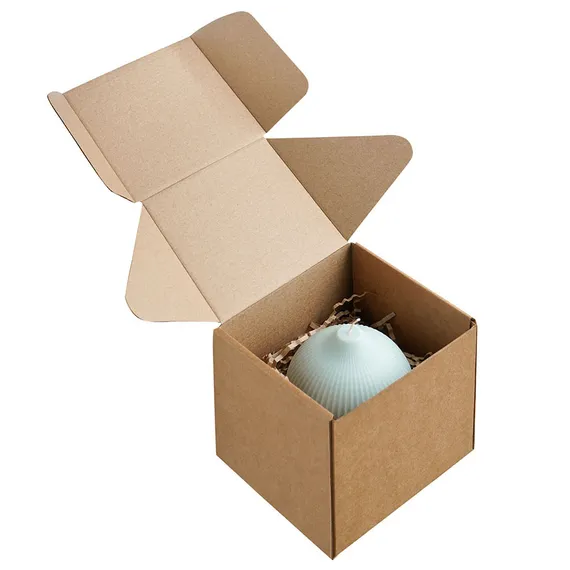 Свеча декоративная мятного цвета Edge 10,5 см