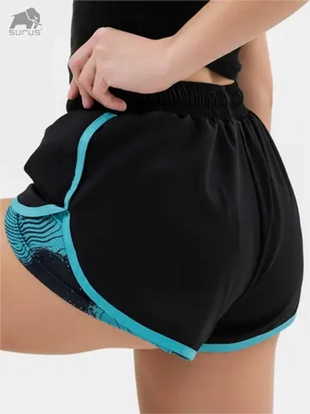 Спортивные шорты двойные для тренировок