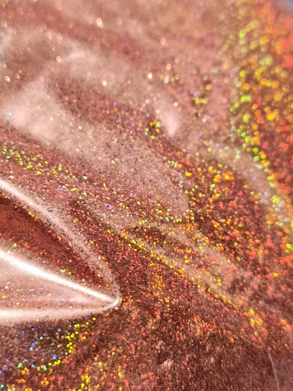 Блёстки Глиттеры 811-1.0мм - Красно-коричневый голографик - универсальные