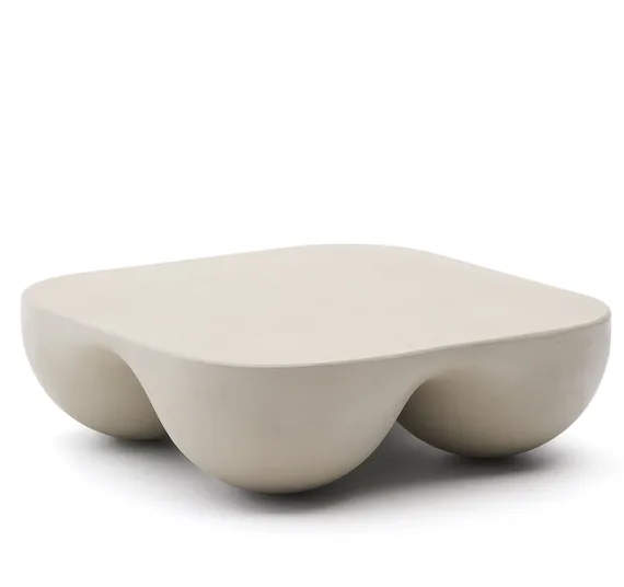 Журнальный столик Colba из полистоуна 100 x 100 см