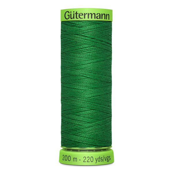 Нитки для тонких тканей Gutermann Extra Fine 150 (200 метров), 5 кат. | 396 ярко-зеленый