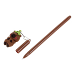 Ручка гелевая "Капибара", 0,5мм, синяя, с игрушкой, 4 вида микс (Комплект 40шт.)