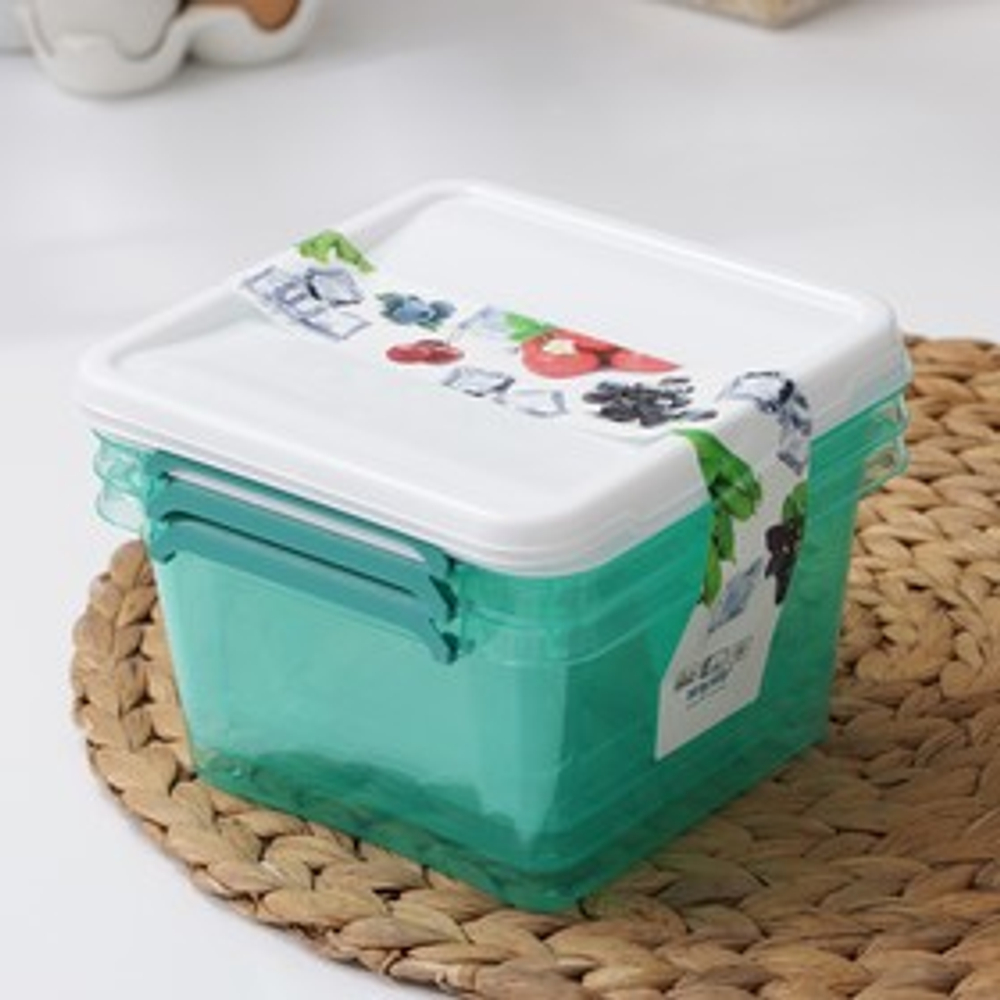 Набор контейнеров Monaco, 1,1 л, мята полупрозрачный