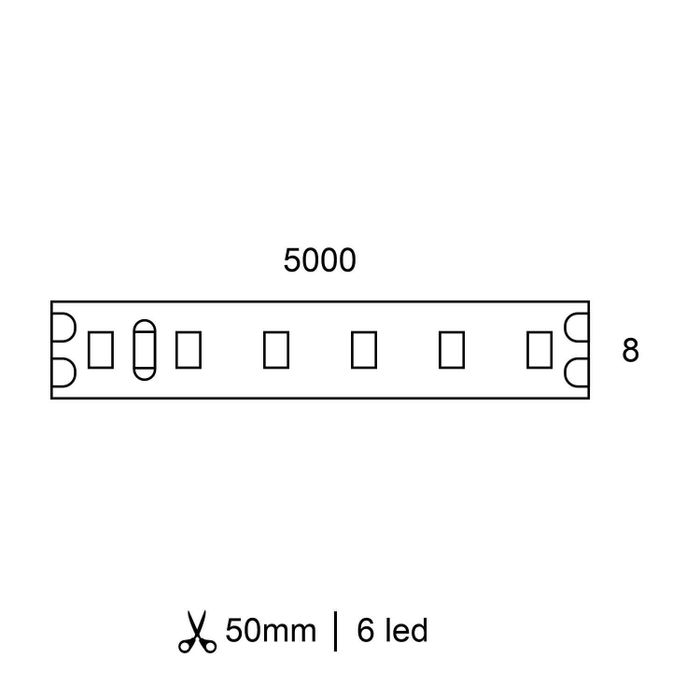 Светодиодная лента Ledron D8120 4000K