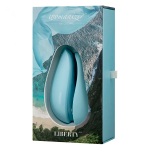 Голубой бесконтактный клиторальный стимулятор 10,4см Womanizer Liberty Clitoral Stimulator Powder Blue WZ11GB0200