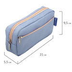 Пенал мягкий BRAUBERG 2 отделения ассорти 5 цветов "Pastel" 21х9 5х5 см дисплей (20 штук в упаковке)